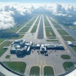 vlucht naar de luchthaven van Düsseldorf